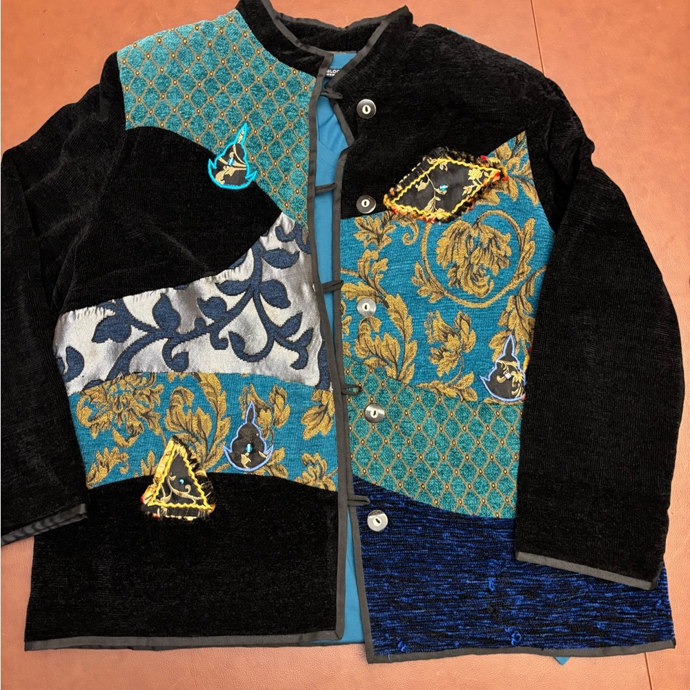 Bloomchic Multicolor Patchwork Utility Jacket - image 1